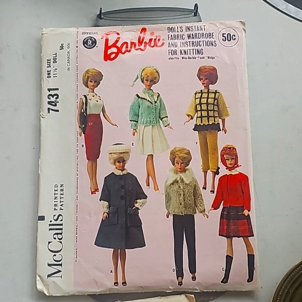 Vintage patterns for Barbie